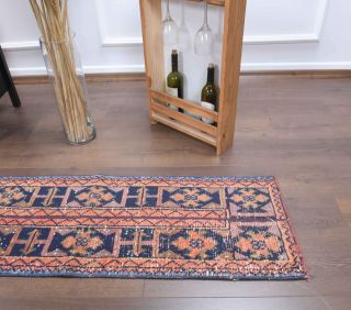 1x11 Handmade Patchwork Runner Rug - Thumbnail