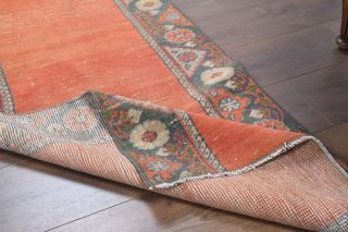 2x9 Bordered Vintage Runner Rug - Thumbnail