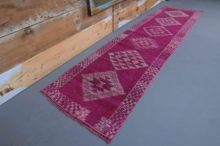 Vintage Purple Runner Rug - Thumbnail