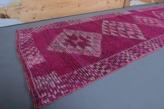 Vintage Purple Runner Rug - Thumbnail