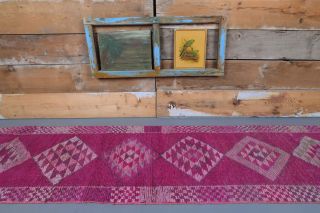 Vintage Purple Runner Rug - Thumbnail