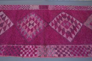 Vintage Purple Runner Rug - Thumbnail