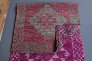 Vintage Purple Runner Rug - Thumbnail