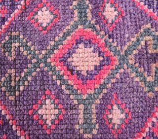 Vintage Hand-Knotted Runner Rug - Thumbnail