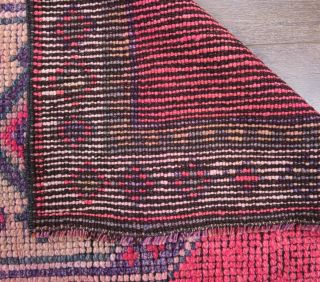 Vintage Hand-Knotted Runner Rug - Thumbnail