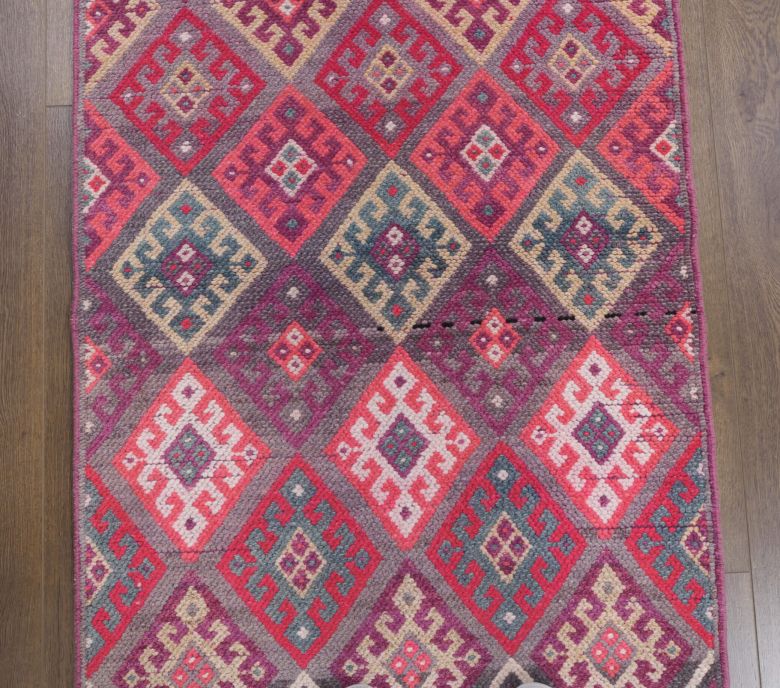 Vintage Purple Runner Rug