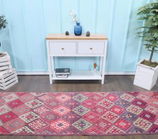 Vintage Purple Runner Rug - Thumbnail