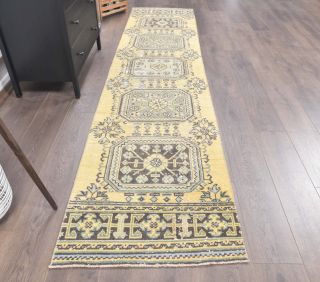 Vintage Runner Yellow Rug - Thumbnail