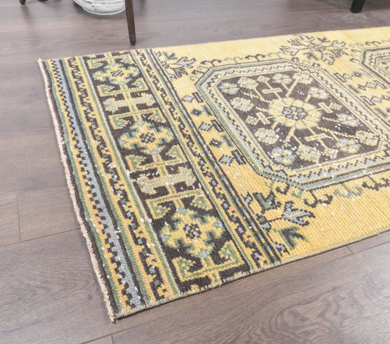 Vintage Runner Yellow Rug