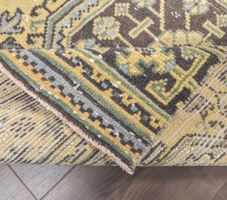 Vintage Runner Yellow Rug - Thumbnail