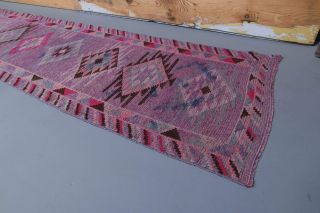 Vintage Hand-Knotted Runner Rug - Thumbnail