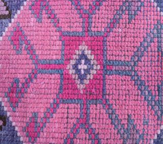 Vintage Hand-Knotted Runner Rug - Thumbnail