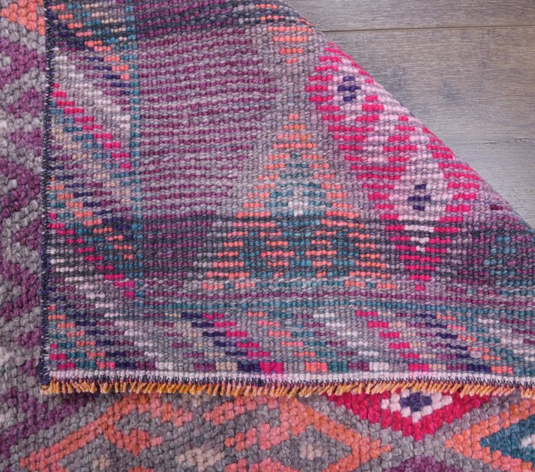 Vintage Hand-Knotted Runner Rug