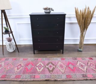 Vintage Long Herki Runner Rug - Thumbnail