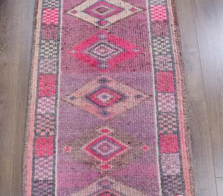 Vintage Long Herki Runner Rug - Thumbnail