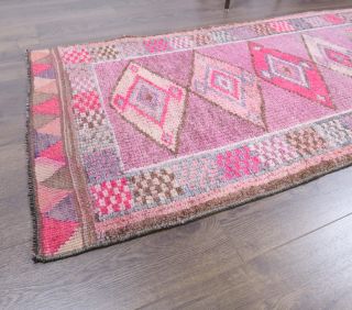 Vintage Long Herki Runner Rug - Thumbnail