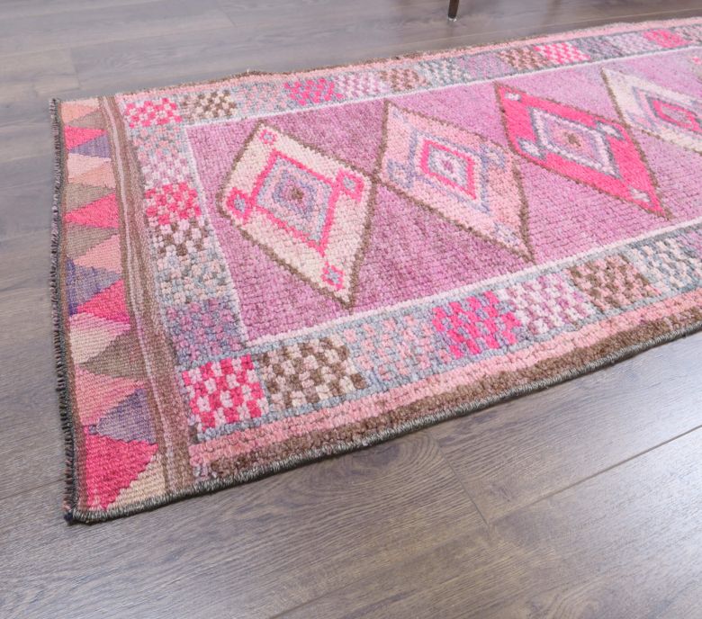 Vintage Long Herki Runner Rug