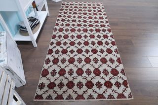 Ikat Design Vintage Area Rug - Thumbnail