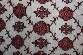 Ikat Design Vintage Area Rug - Thumbnail