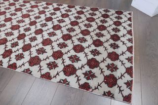 Ikat Design Vintage Area Rug - Thumbnail