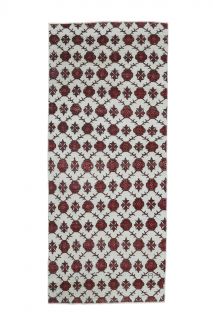 Ikat Design Vintage Area Rug - Thumbnail