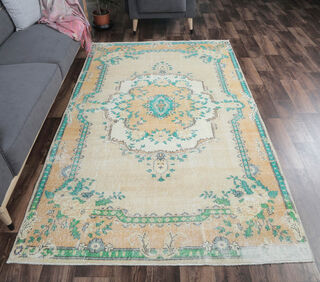 Azad - Medallion Vintage Warm Rug - Thumbnail