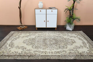 Handmade Persian Vintage Area Rug - Thumbnail