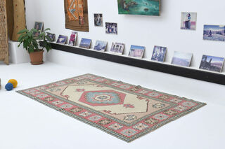 Handmade Vintage Area Rug - Thumbnail