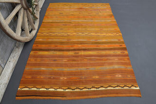 Earth Color - Handmade Vintage Area Rug - Thumbnail