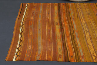 Earth Color - Handmade Vintage Area Rug - Thumbnail