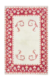 Handmade Vintage Pastel Rug - Thumbnail