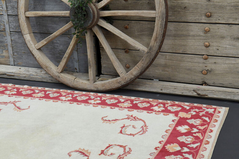 Handmade Vintage Pastel Rug