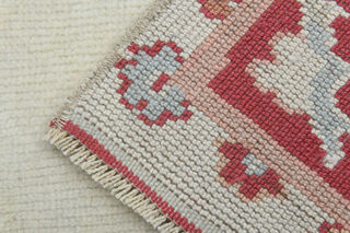 Handmade Vintage Pastel Rug - Thumbnail