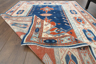 Handmade Vintage Area Rug - Thumbnail