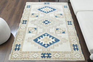 Handmade Vintage Area Rug - Thumbnail