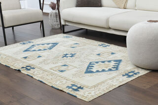 Handmade Vintage Area Rug - Thumbnail