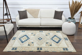 Handmade Vintage Area Rug - Thumbnail