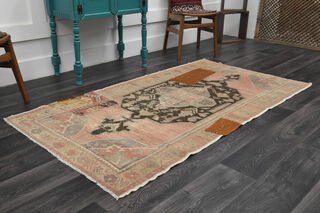 Handmade Vintage Area Rug - Thumbnail