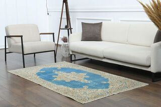 Blue Vintage Rug - Thumbnail