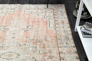 Orange Oriental Area Rug - Thumbnail