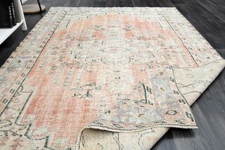 Orange Oriental Area Rug - Thumbnail