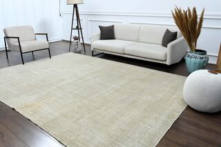 Distressed Beige Area Rug - Thumbnail