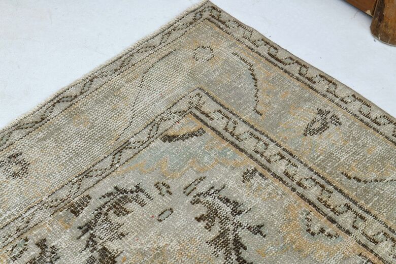 Orange Beige Area Rug