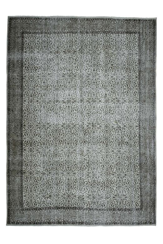 Floral Gray Beige Area Rug