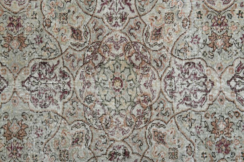 Green Brown Floral Rug