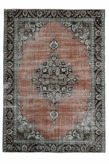 Orange Brown Area Rug - Thumbnail