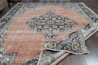 Orange Brown Area Rug - Thumbnail