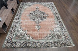 Orange Brown Area Rug - Thumbnail