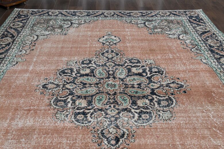 Orange Brown Area Rug