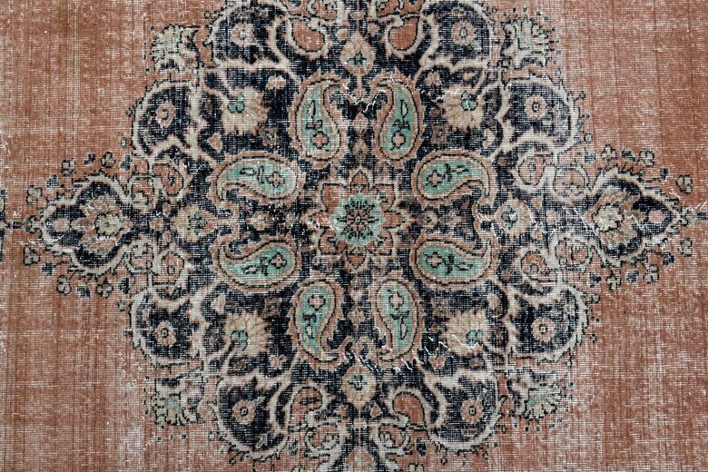 Orange Brown Area Rug